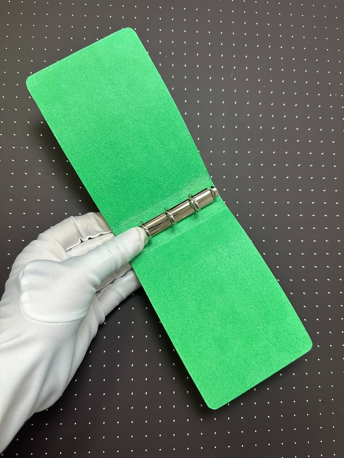 Mint Green Three Hole Mini Loose Leaf Notebook