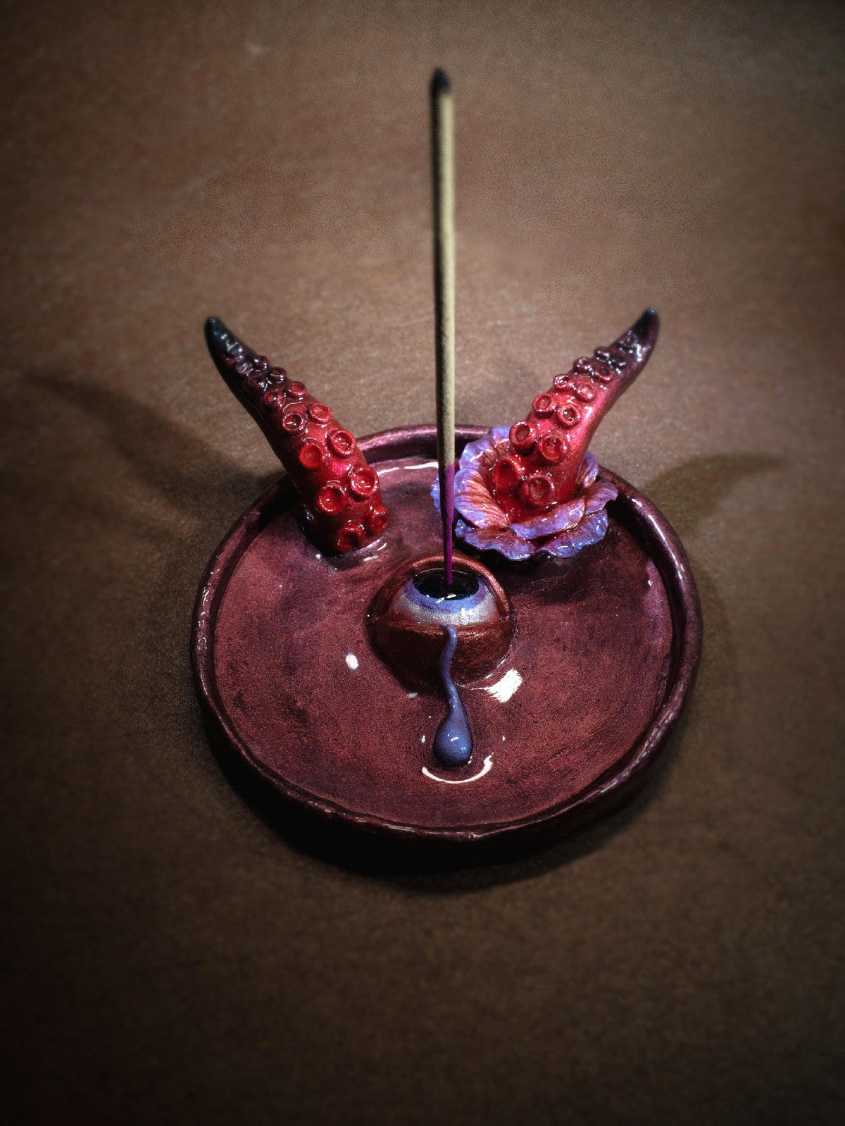 Cthulhu Eye Tentacle Ring Holder Incense Tray
