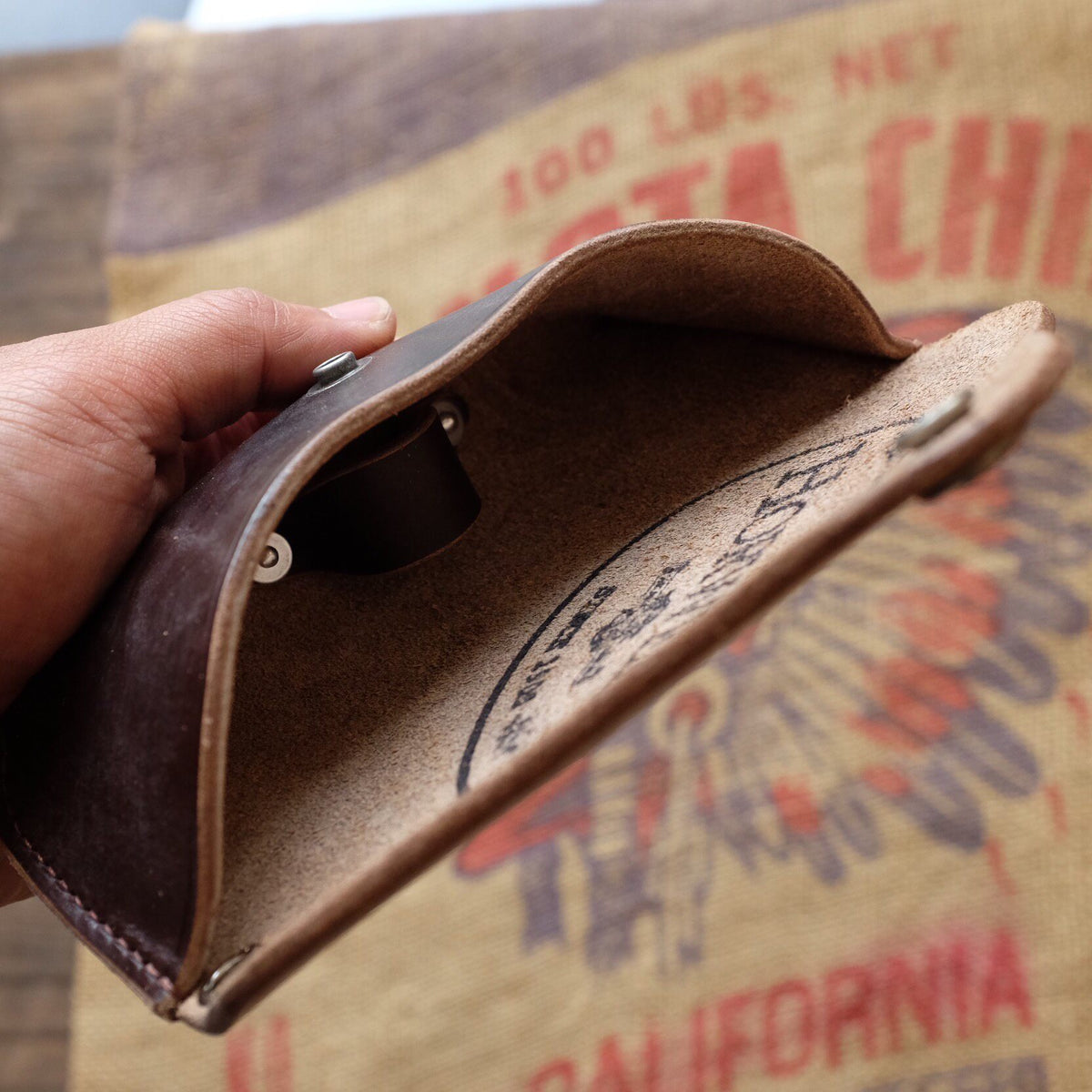 Handmade Leather Eyeglass Case