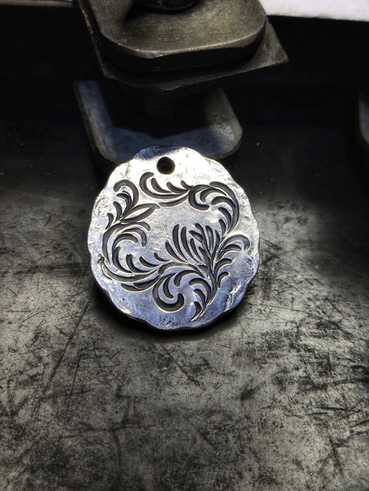 Handcrafted Silver Sunburst Pendant