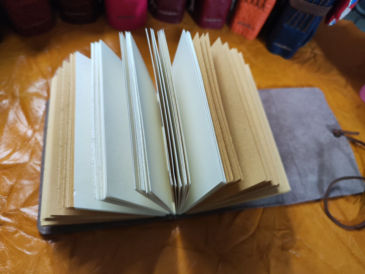 Cowhide Leather Journal with Kraft Paper