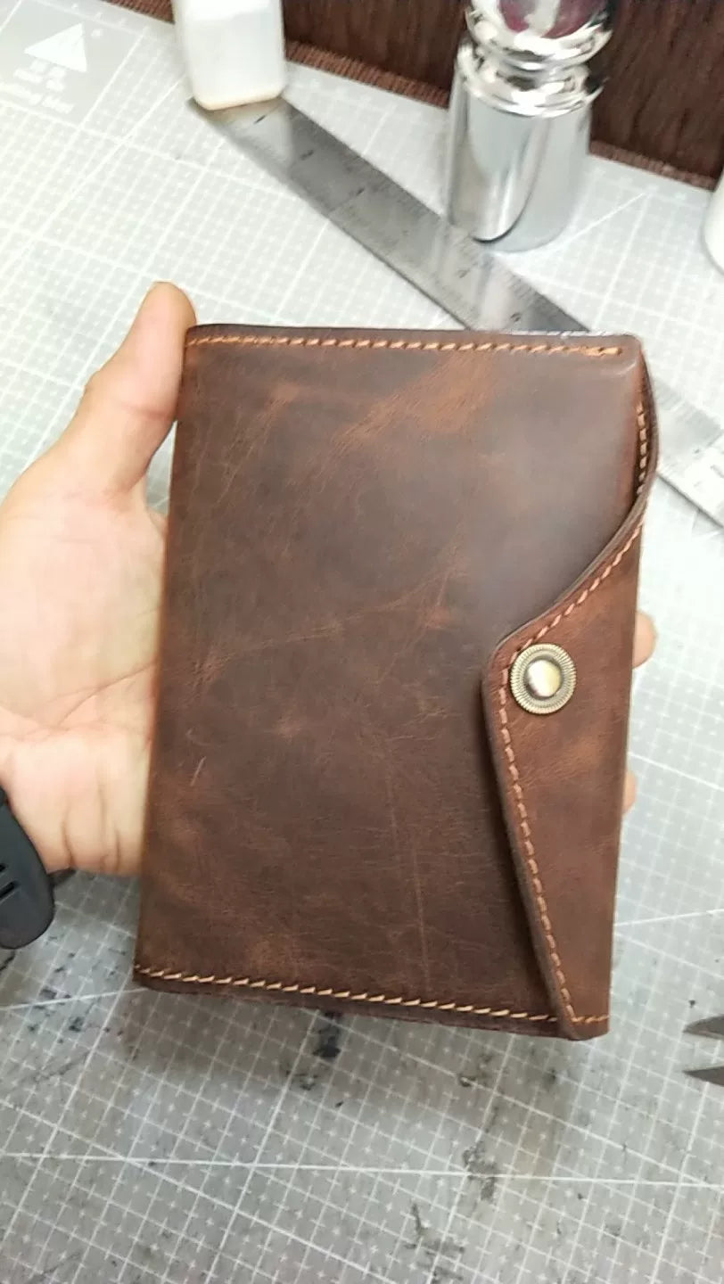 Crazy Horse Leder A7 Notizbuchcover