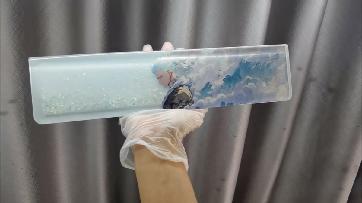 One Piece Zoro Resin Glitter Keyboard Wrist Rest