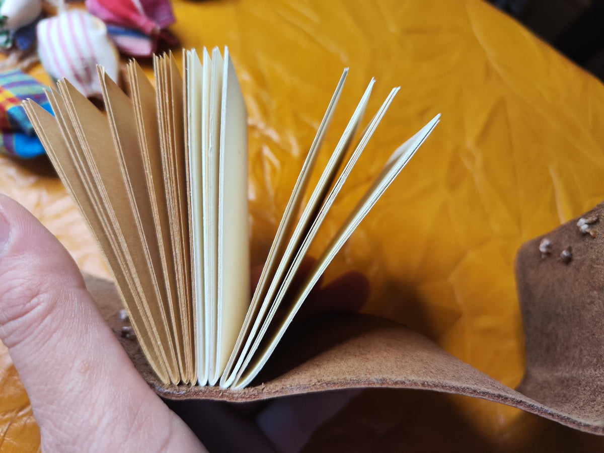 Handmade Leather Miniature Notebook