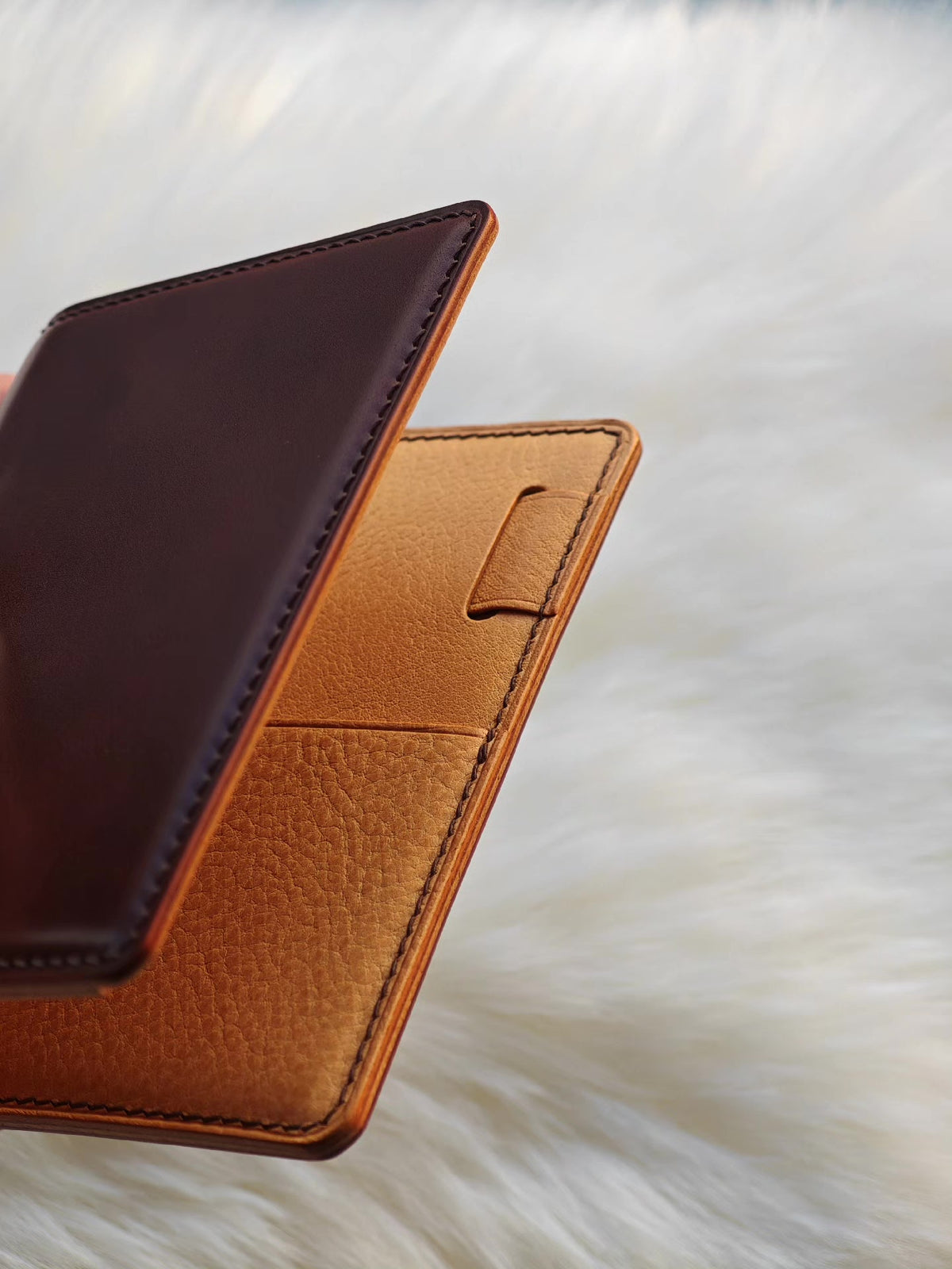 Wide M5 A8 Notebook Cover Horsehide Leather