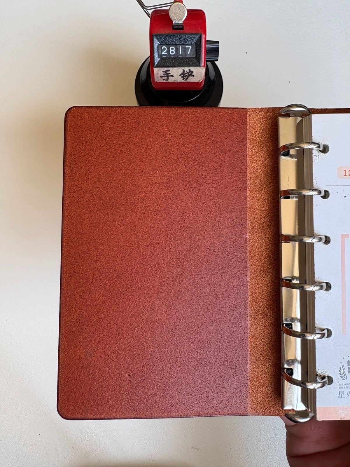 A7 15-Ring Binder Buttero Leather Brown