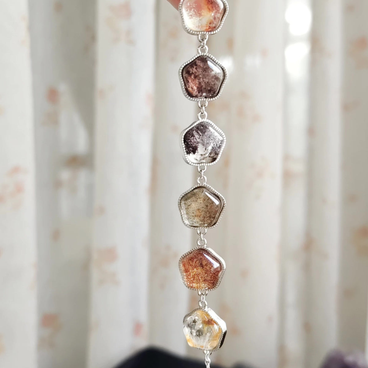 Copper Ghost Star Inlaid Bracelet 17.7mm Stars