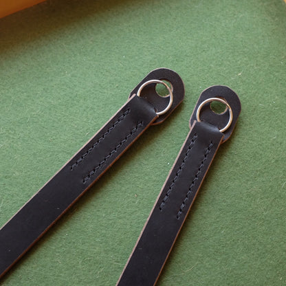Horween CXL Leather Shoulder Strap with Copper Hardware and Variable Width