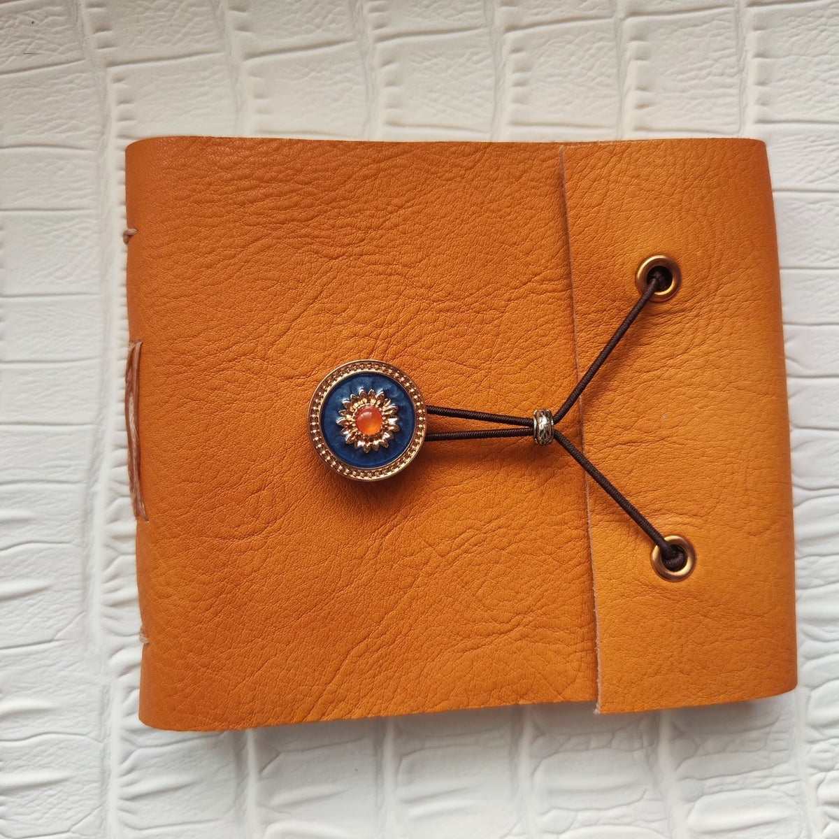 Tumbled Leather Journal with Blank Pages