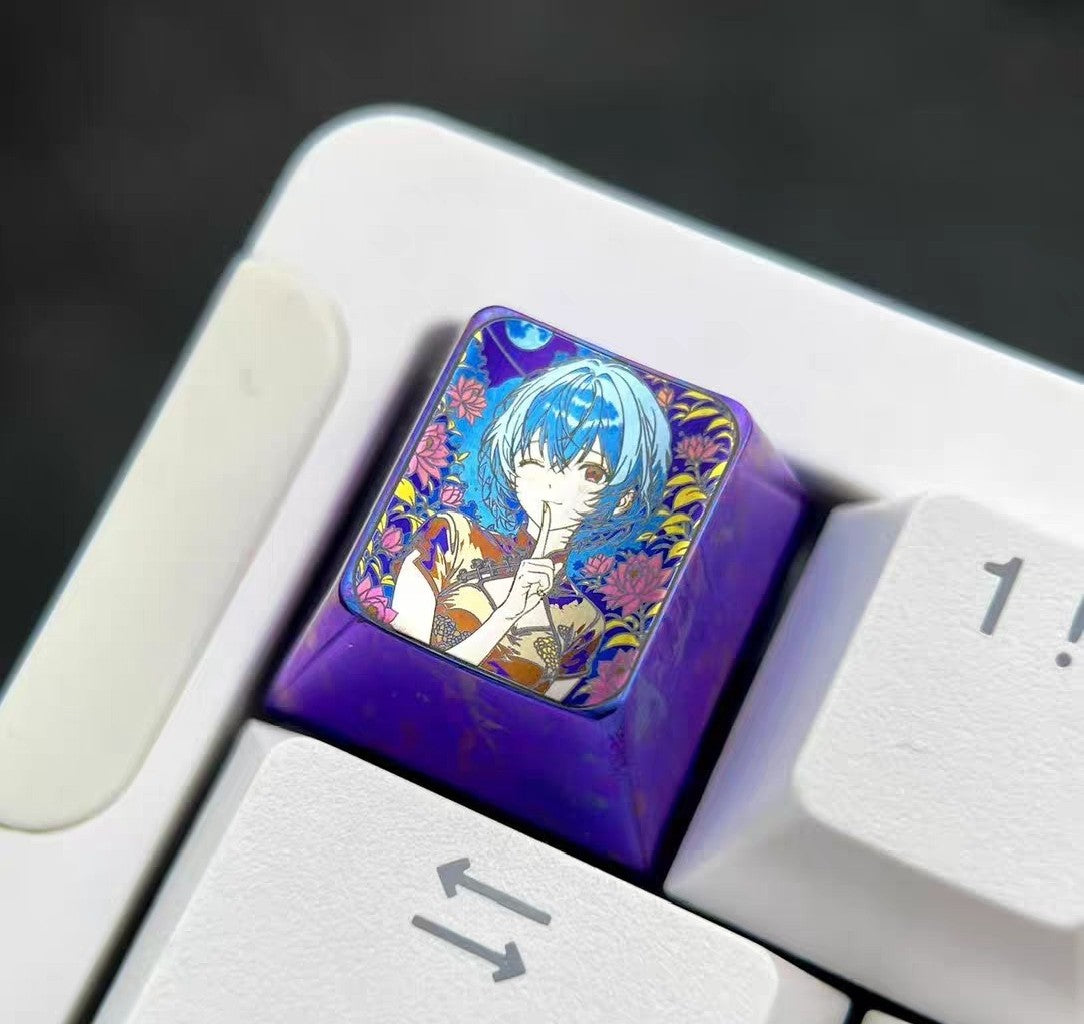 EVA Rei Ayanami 1u Titanium Alloy Keycap