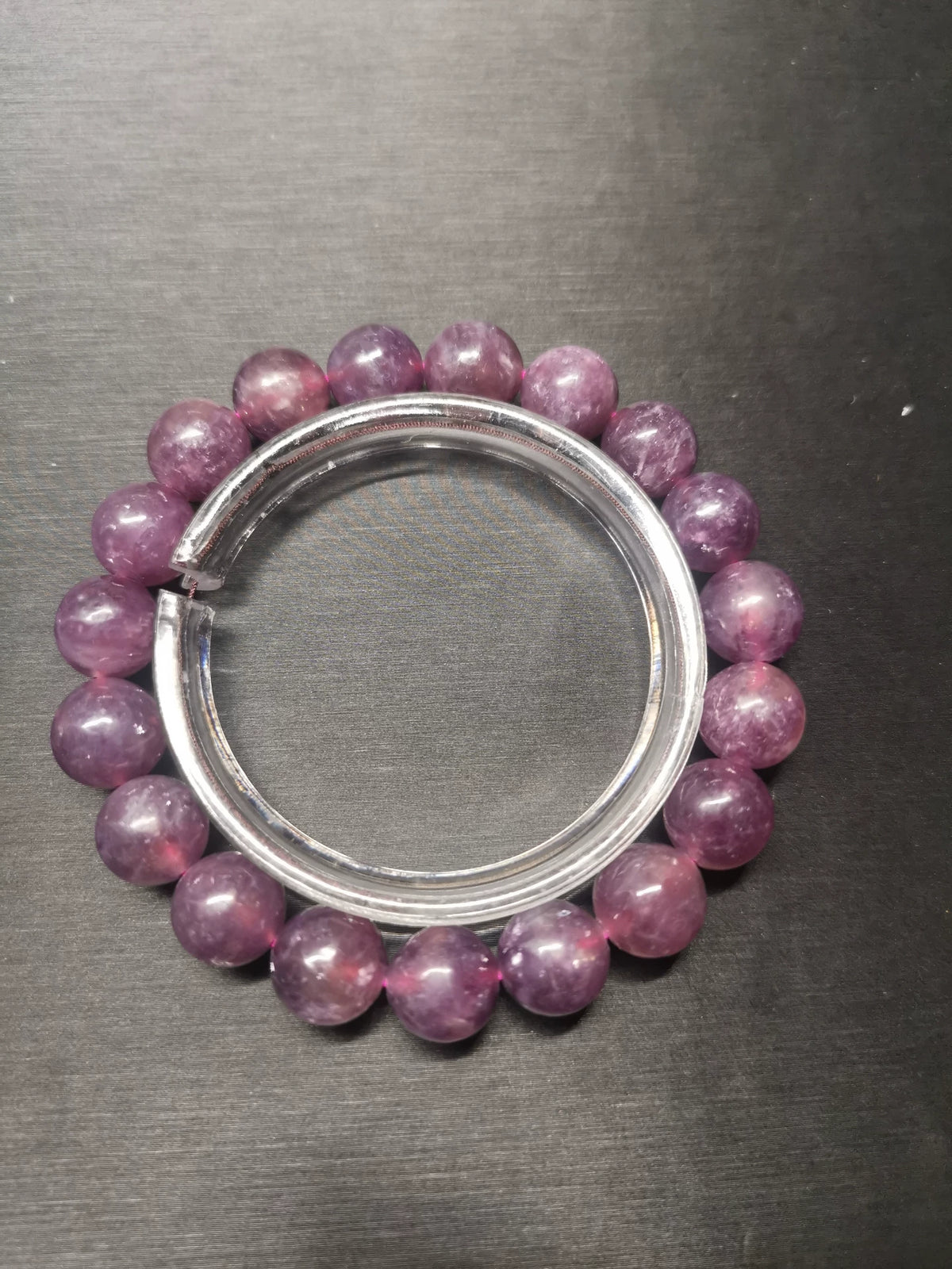 Lepidolite Bracelet with 10mm Beads