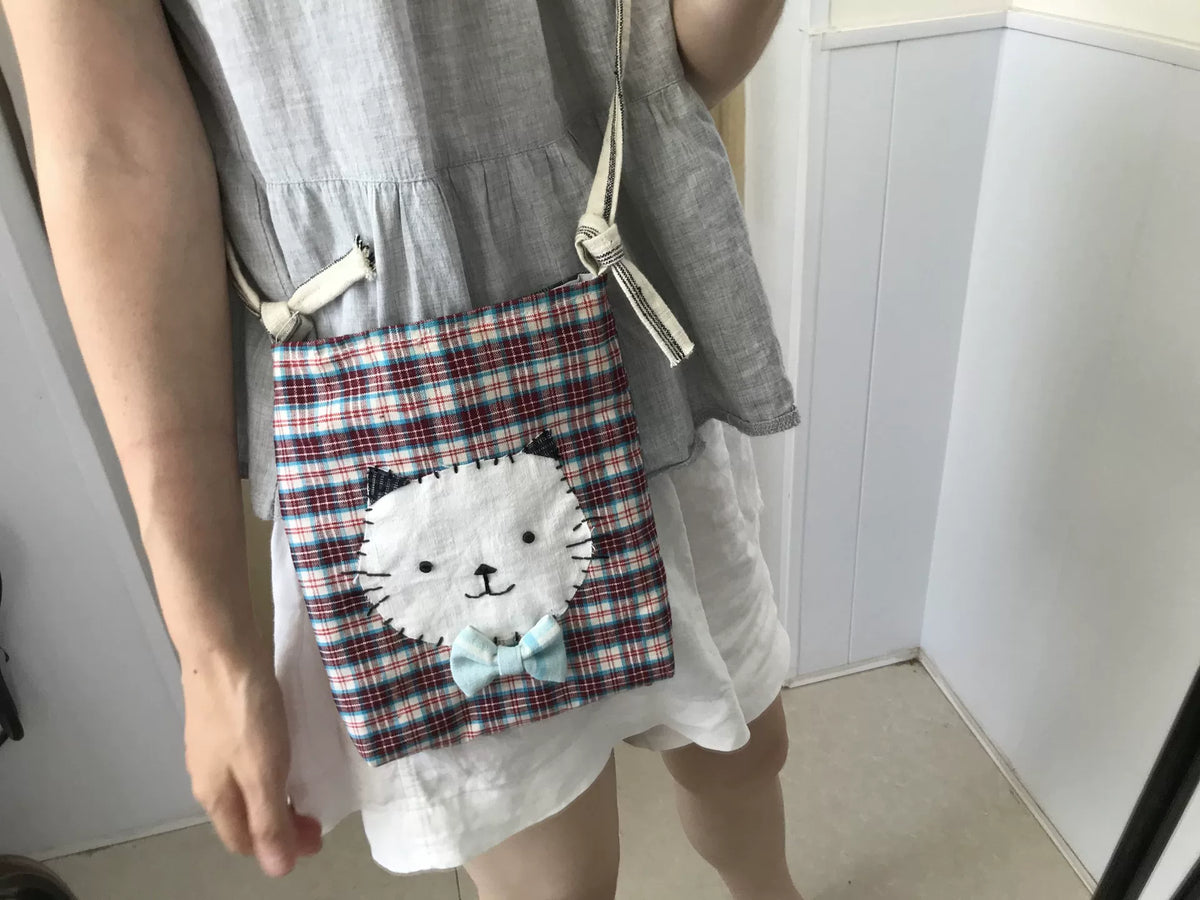Handgemaakte Kat Patchwork Plaid Schouertas