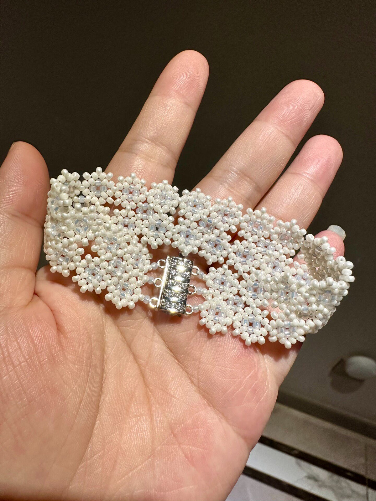 Handwoven Miyuki Bead Wide Bracelet