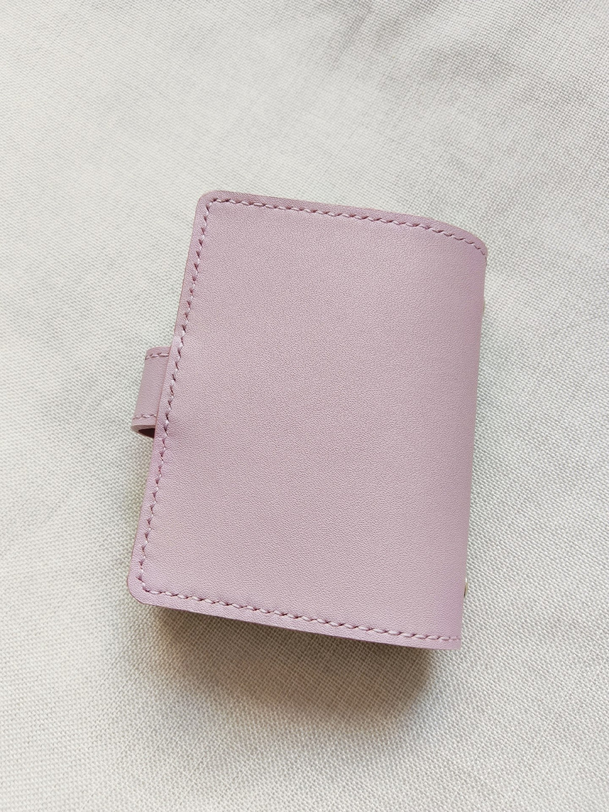 Handmade Lavender Leather A8 M5 Ring Binder Notebook
