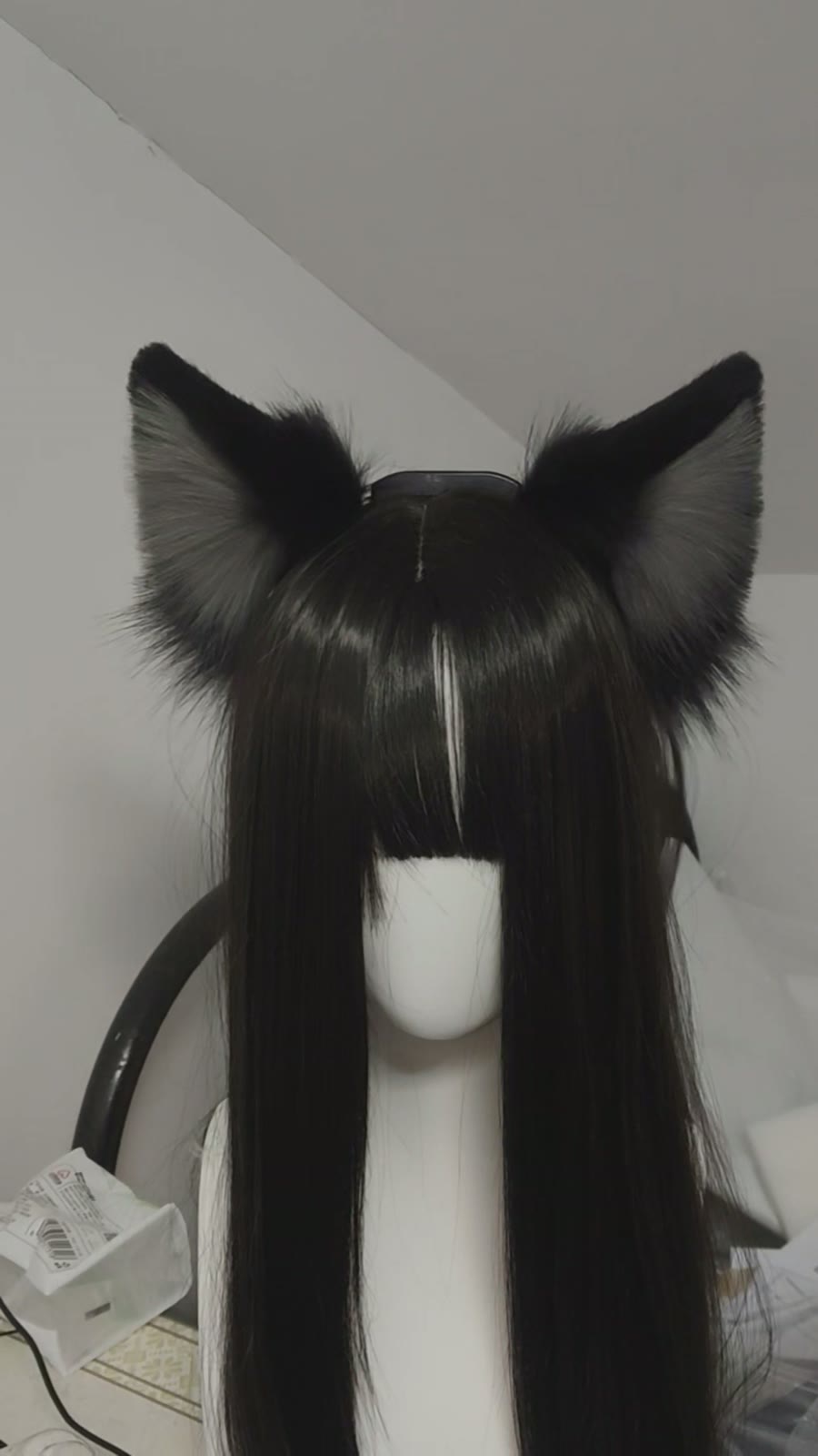 Motion Sensing Electric Wolf Cat Ears Headband