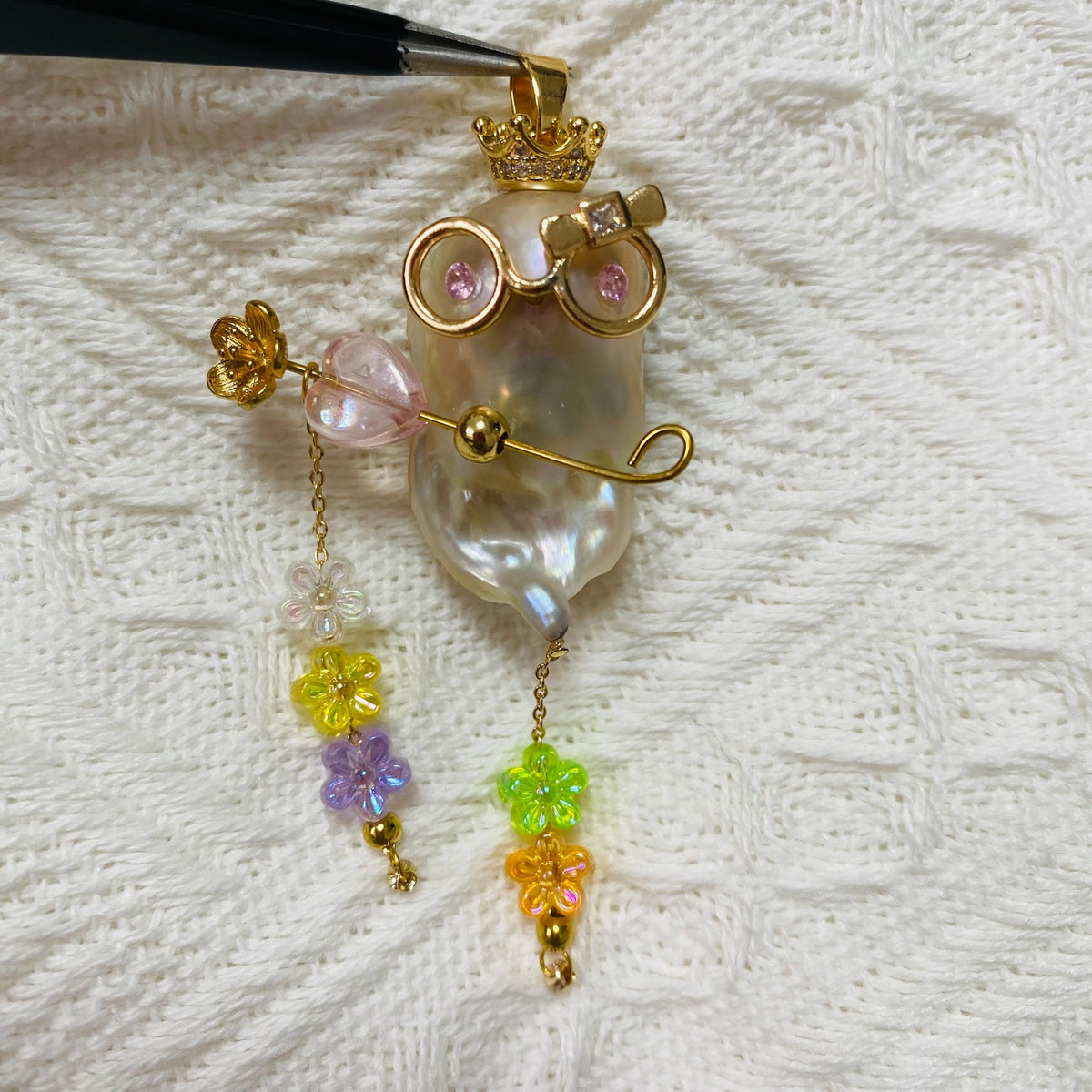 Freshwater Baroque Pearl Monster Pendant