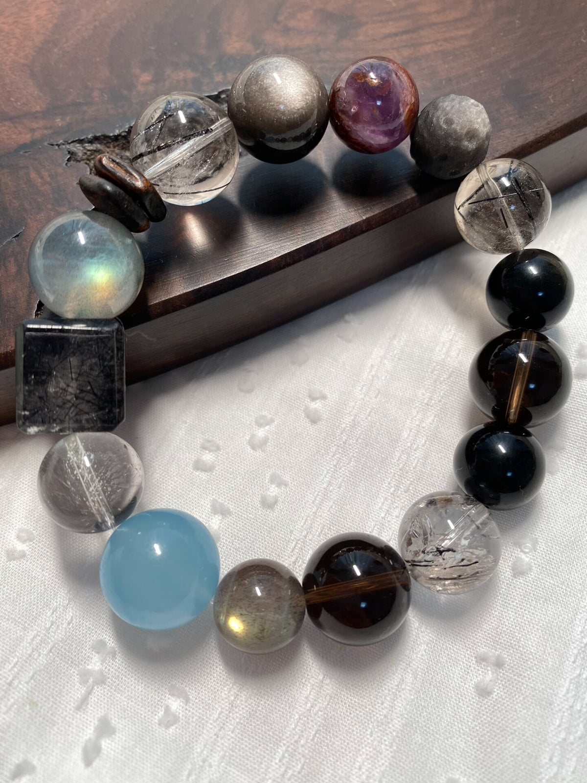 Multi-Gemstone Bracelet with Labradorite Beads