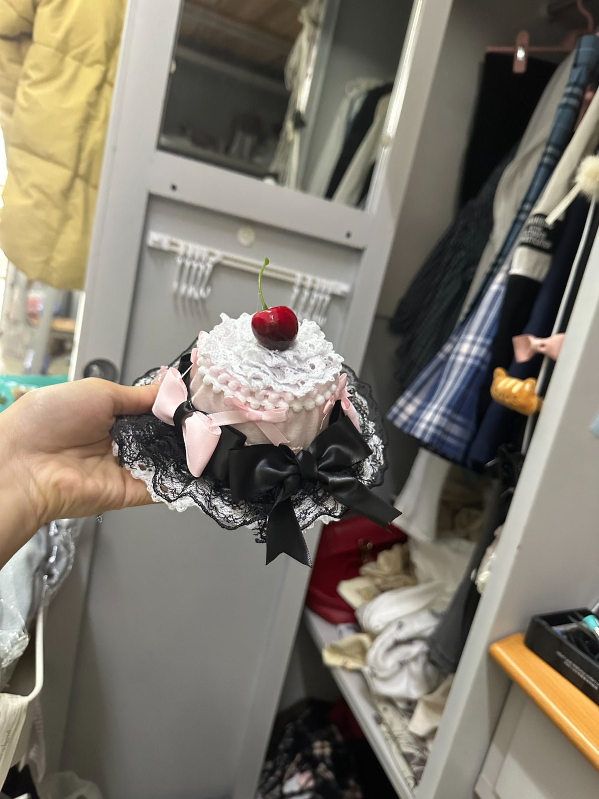 Cherry Topper Mini Hat Fascinator