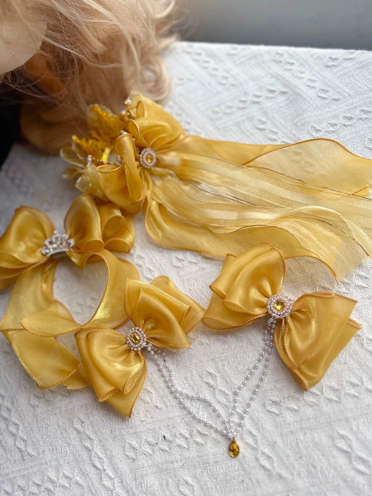 Golden Belle Butterfly Haarclip Set