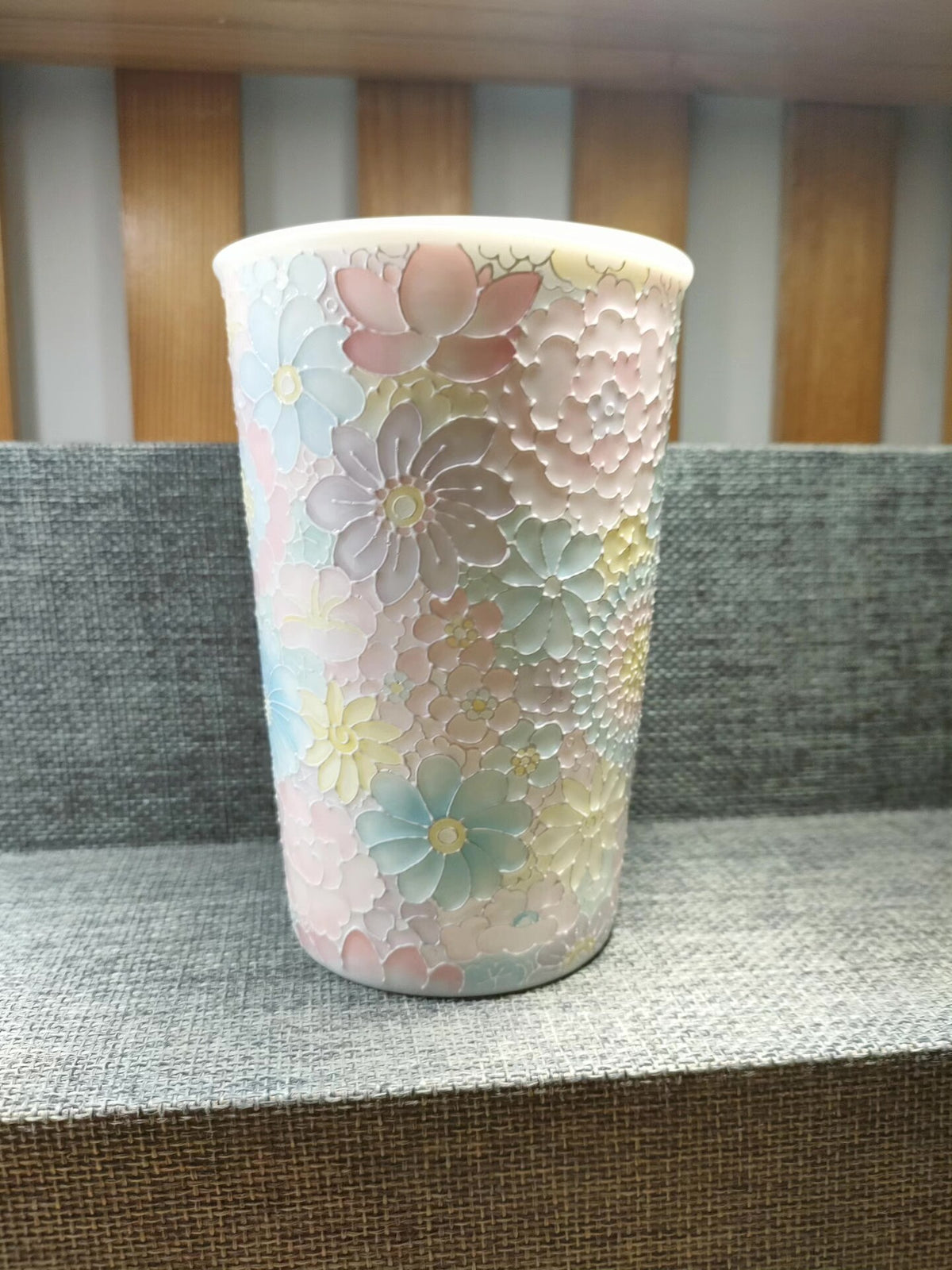 Jade Clay Thousand Flowers Hand Painted Mug