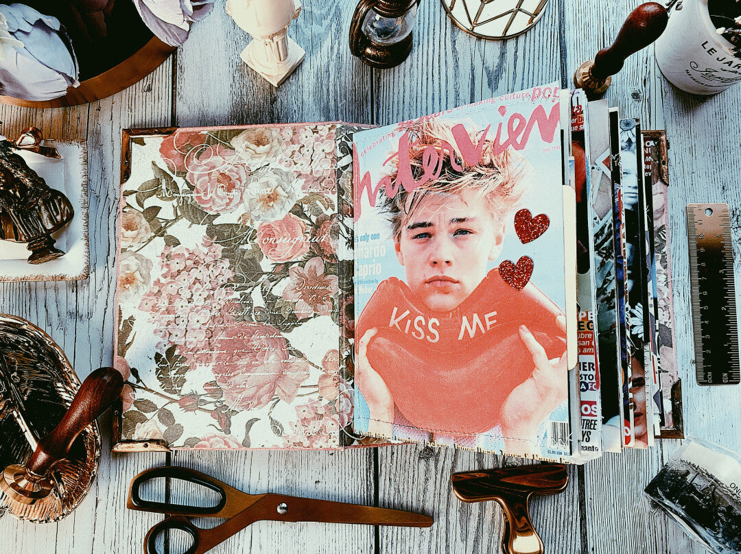 Handmade A5 Vintage Junk Journal Scrapbook