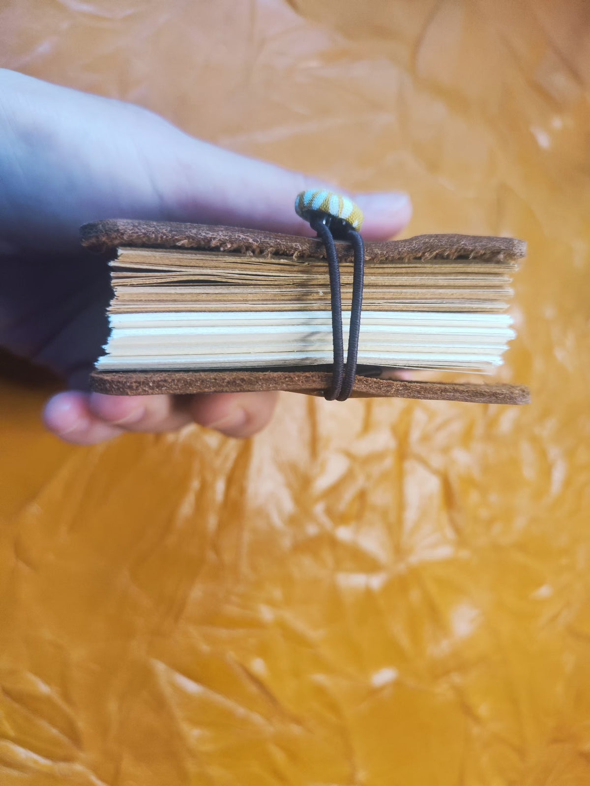 Brown Leather Journal with Mixed Paper