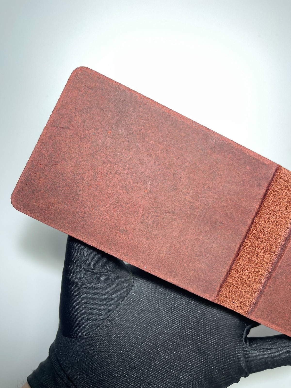 Wine Red Leather Three-Hole Plotter Cover