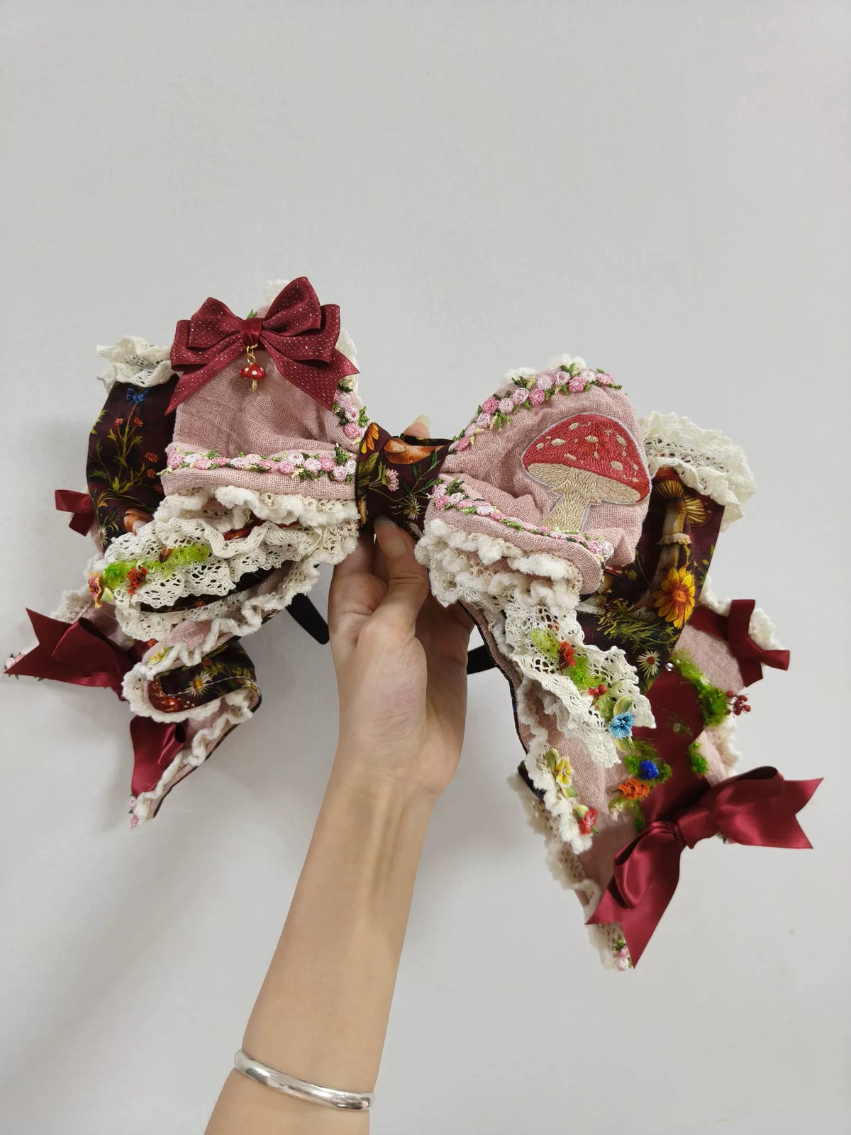 Handmade Mushroom Forest Lolita Headband