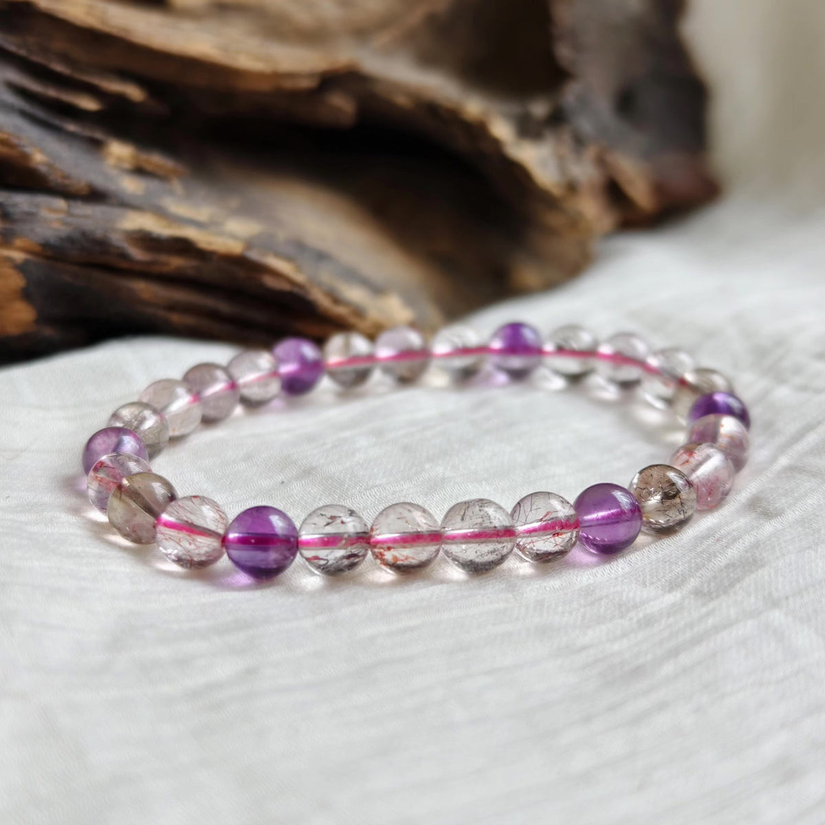 Super Seven Crystal Beaded Bracelet