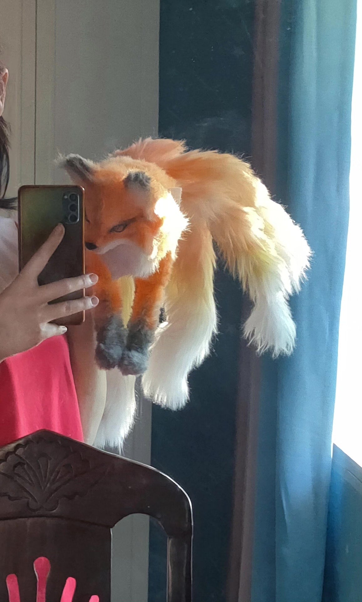 Oversized Handmade Pipe Cleaner Fox Figure