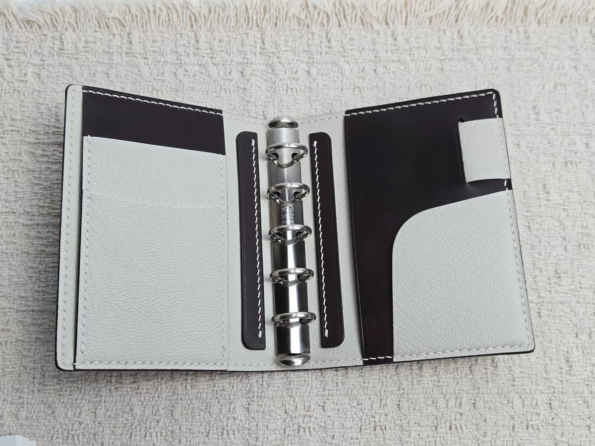 Funda para cuaderno de cuero plegable M5 74mm