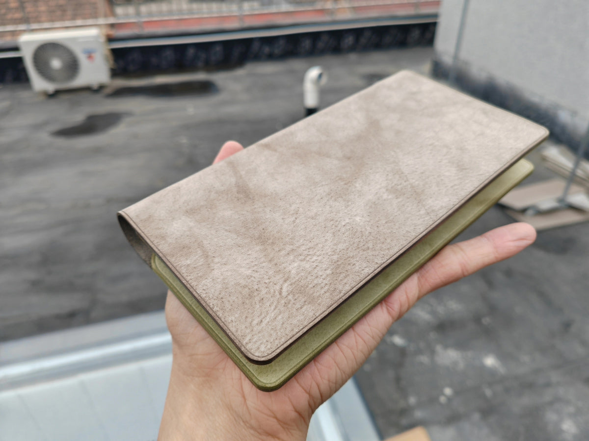 Waxed Leather Loose Leaf Journal Cover