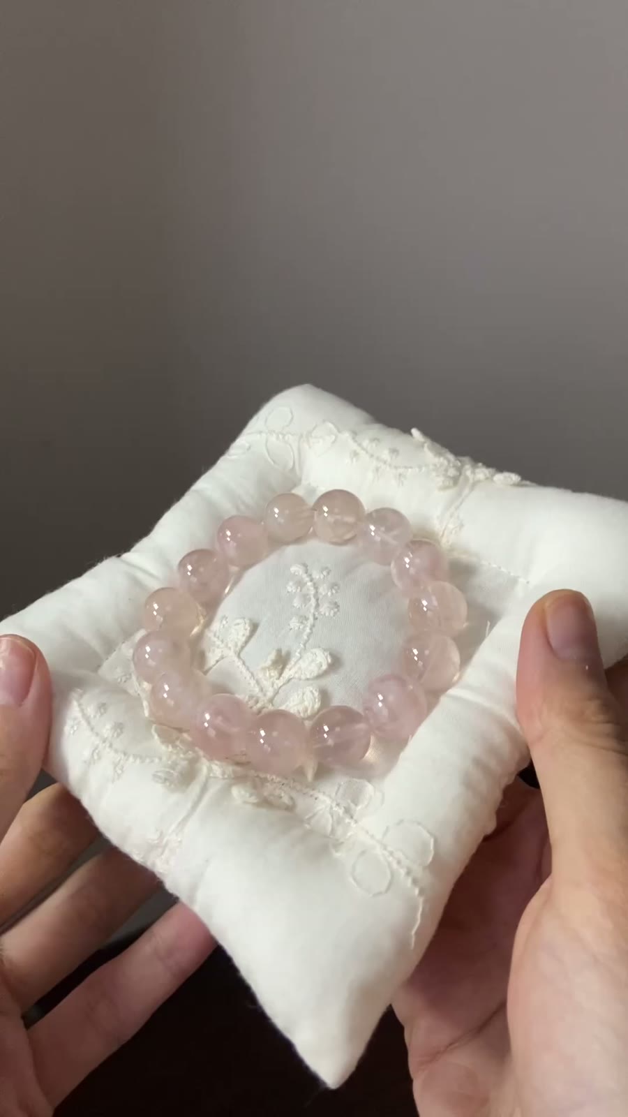 Roze Snowflake Phantom Quartz Kristalarmband