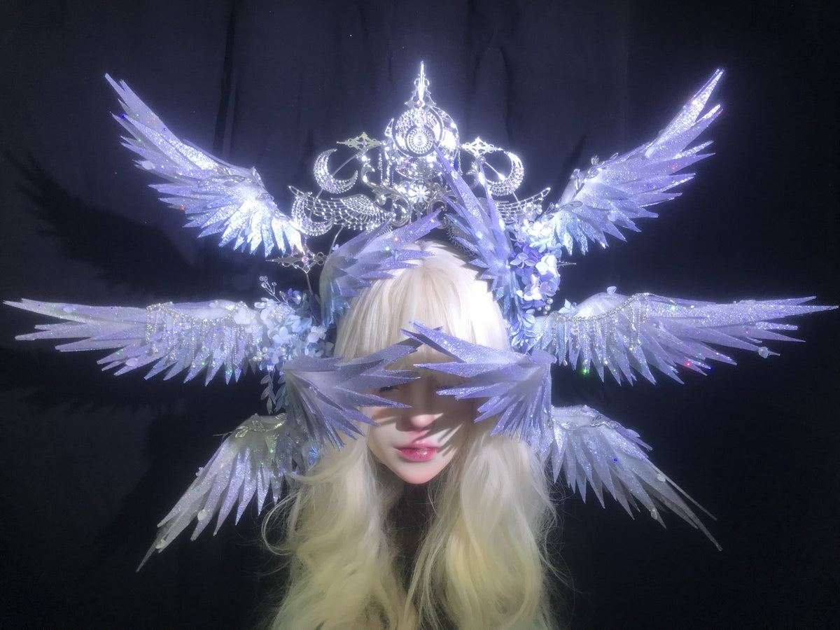 Handmade Genshin Columbina Moon Goddess Headpiece