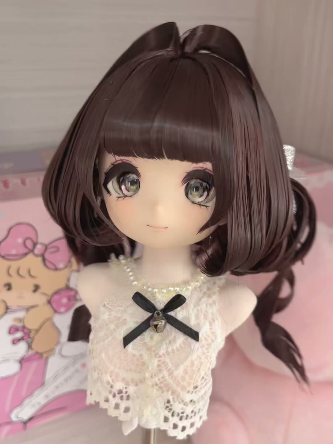 Chocolate Brown Anime Doll Wig