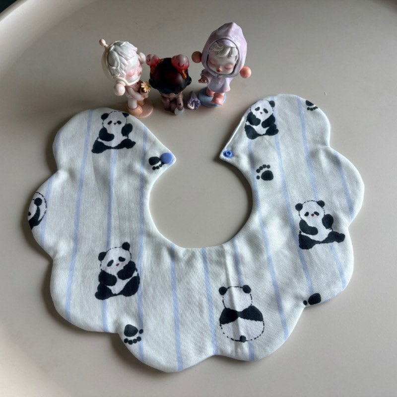 Bavoir en gaze de coton avec imprimé panda