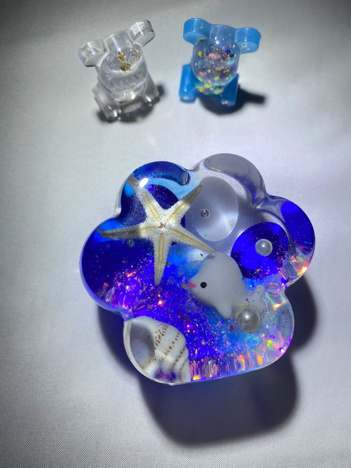 Ocean Theme Cat Paw Charm Glossy