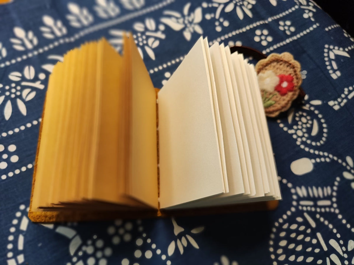 Cowhide Leather Journal with Embroidery