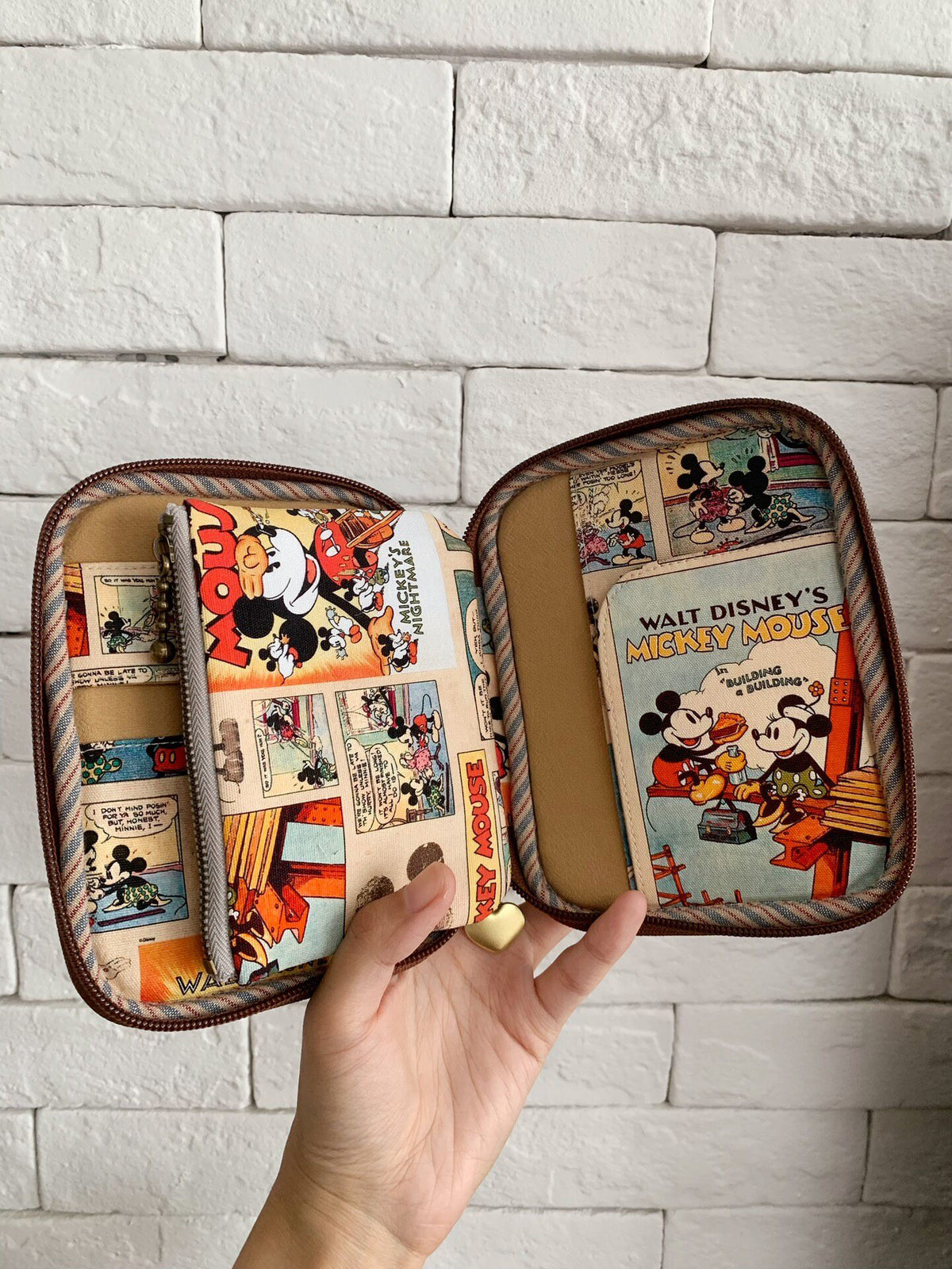 Mickey Mouse Comic Canvas Pouch