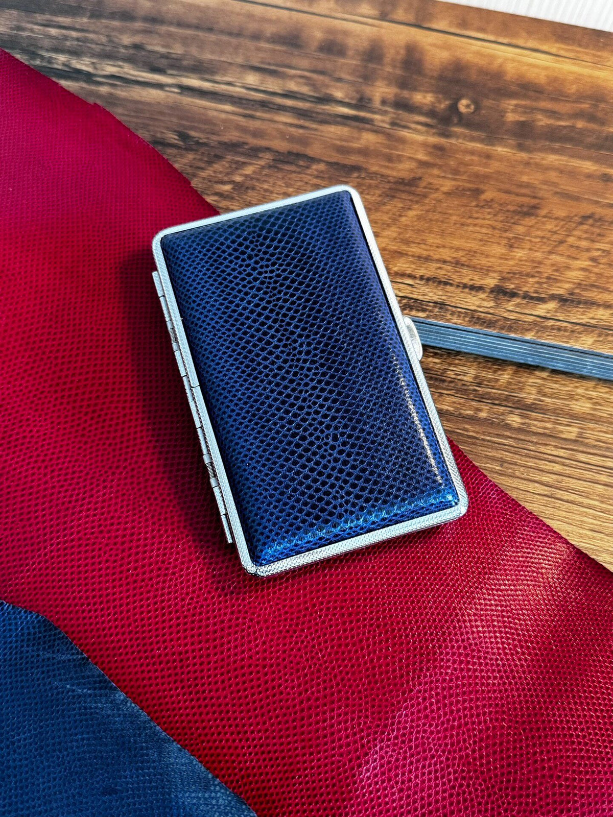 Italian Sand Snake Skin Cigarette Case