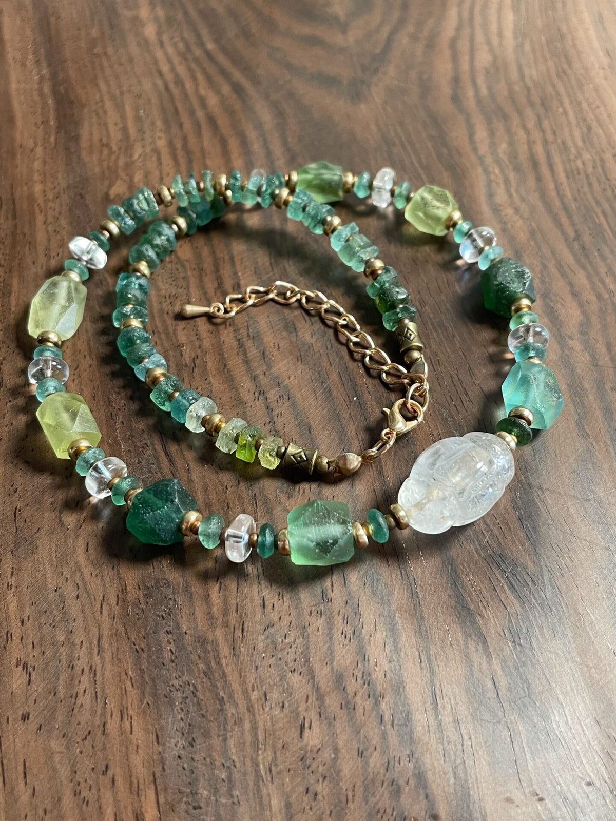 Ancient Roman Glass Bead Necklace