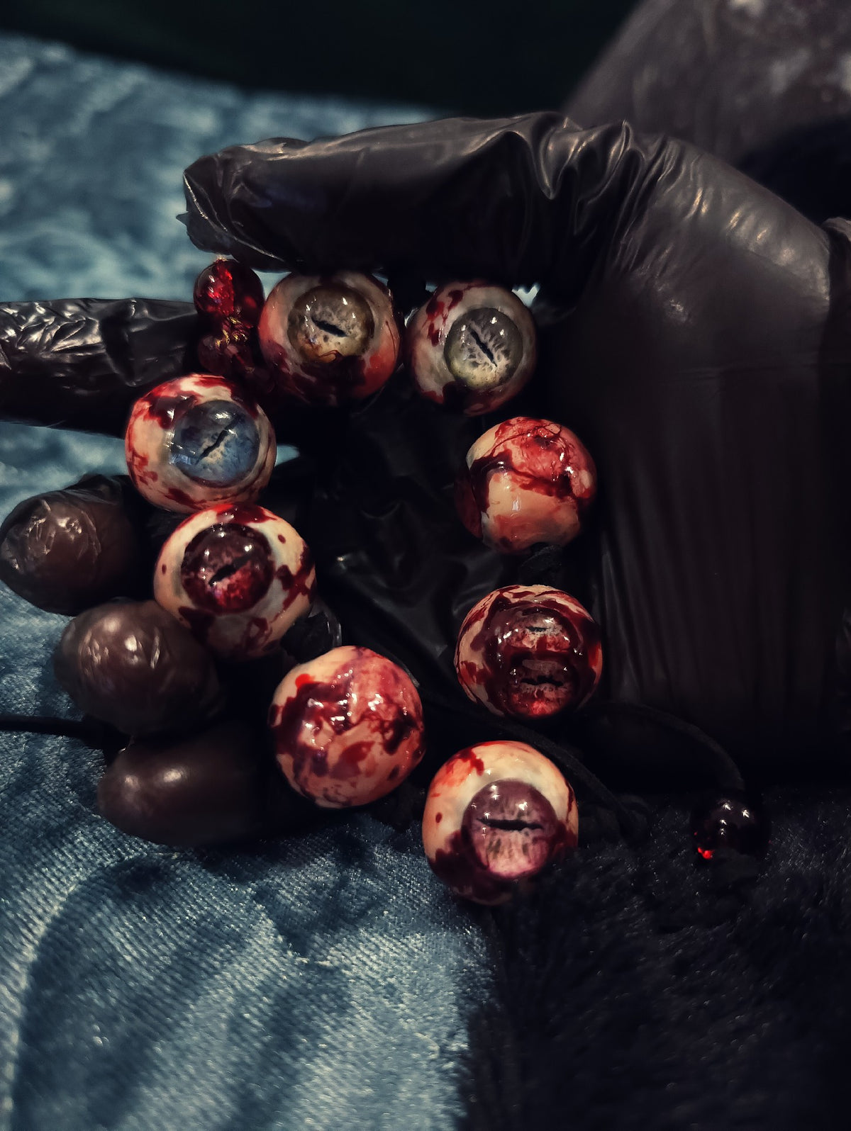 Cthulhu Eyeball Resin Bead Bracelet