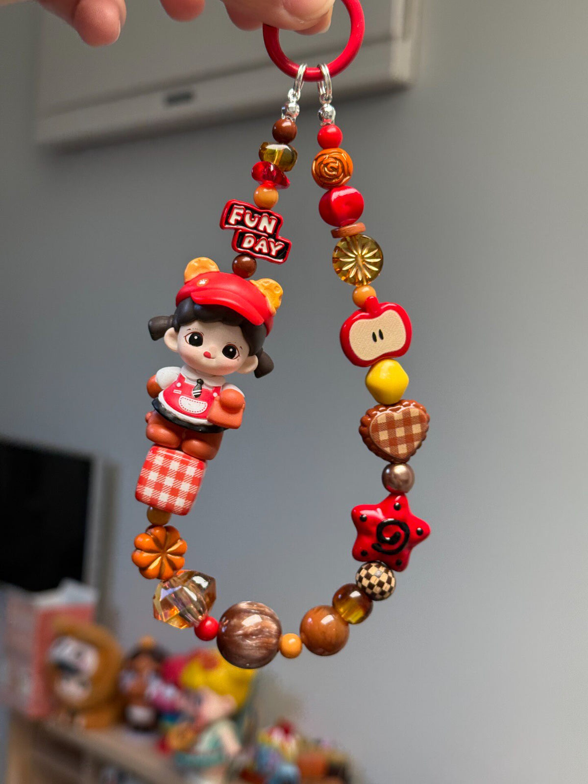 Handmade Zarra Beaded Phone Strap Charm
