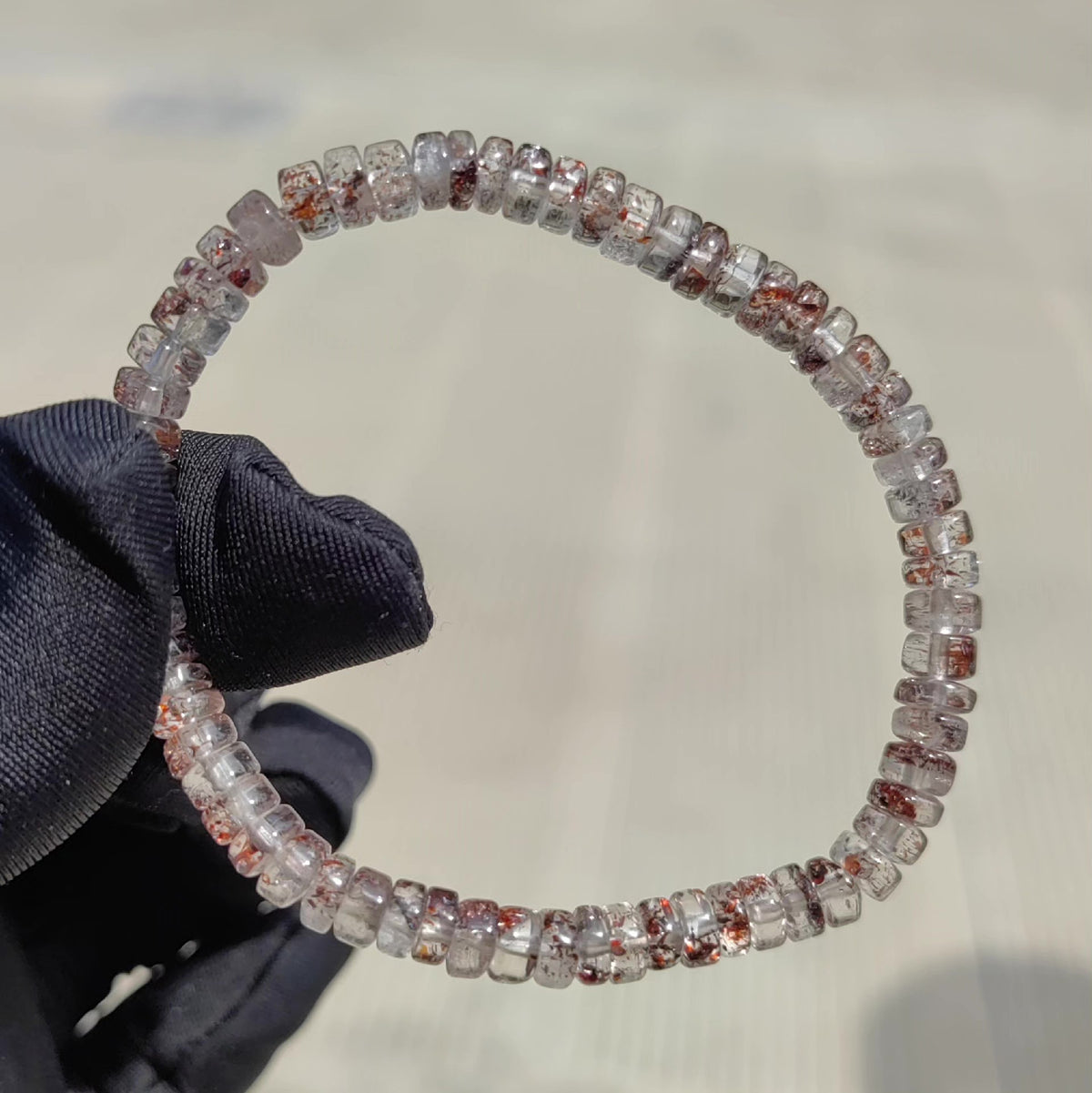 Pulseira de Cristal Super Seven Ábaco 5mm