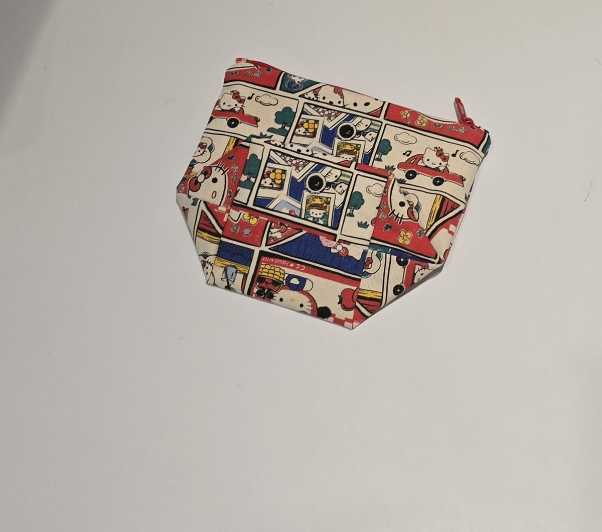 Zippered Pouch with Hello Kitty Comic Print