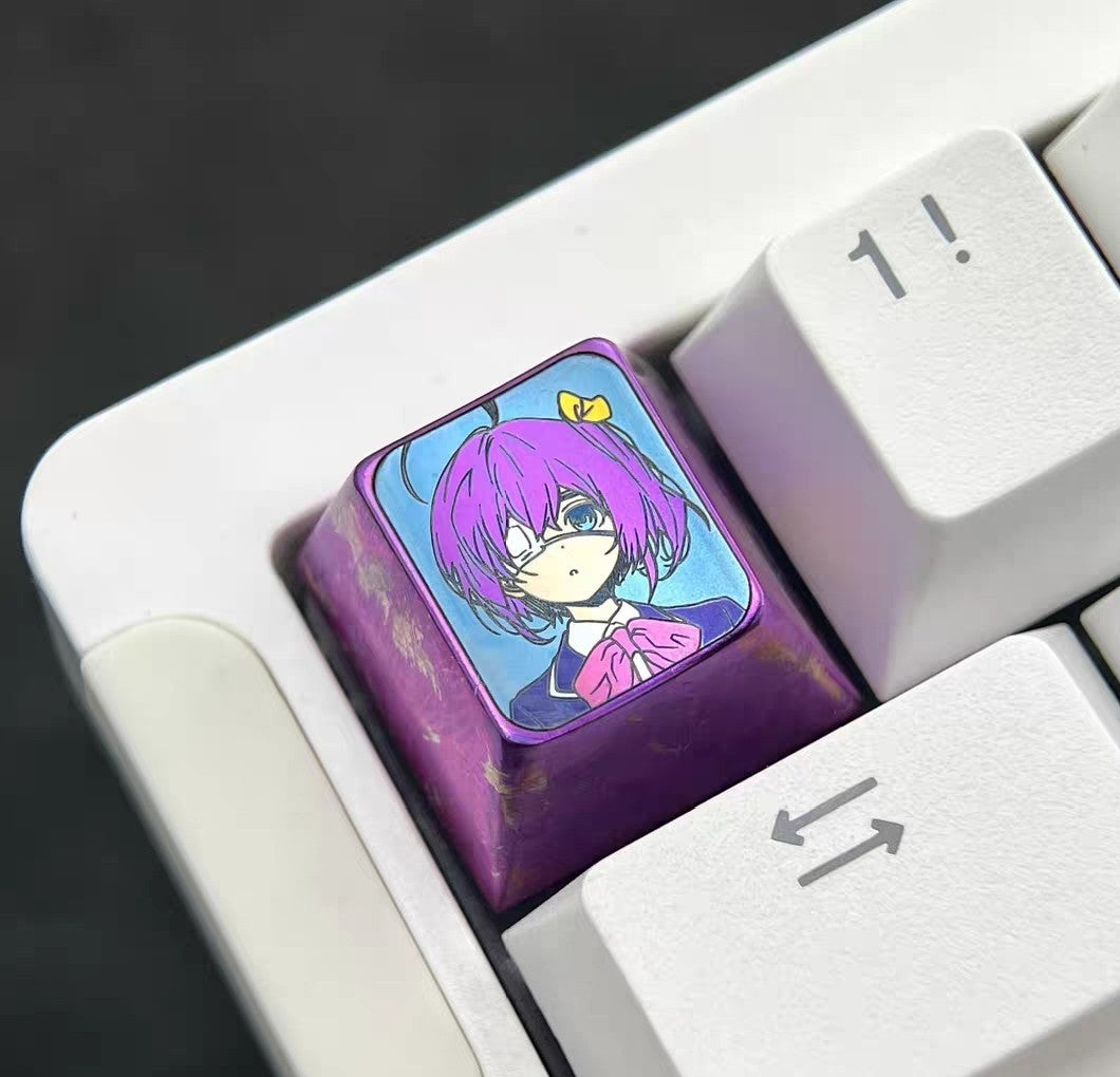 Rikka Takanashi 1U Titanium Alloy Keycap