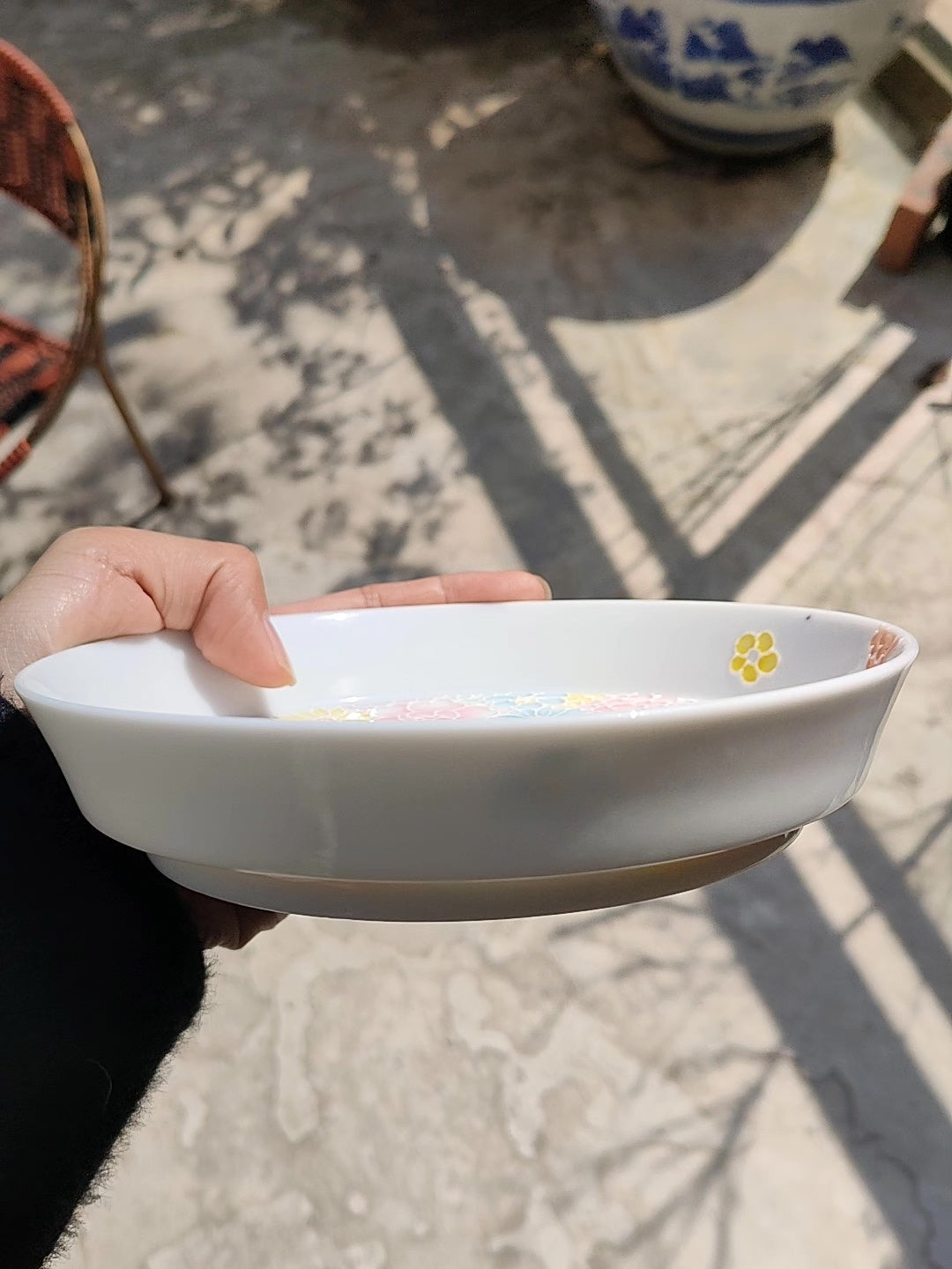 Jade Clay Millefleurs Ceramic Plate