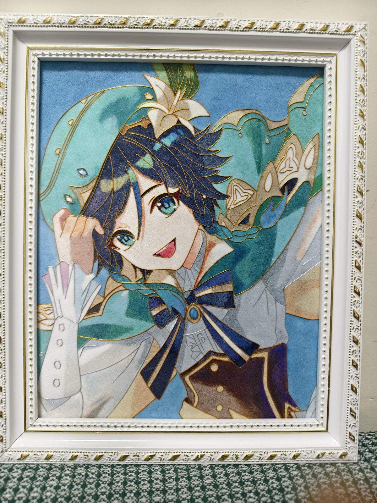 Cloisonne Craft Painting Venti Genshin 20x25cm