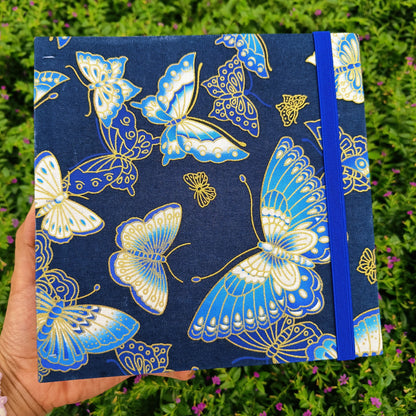 Hand-Stitched Watercolor Sketchbook, 19cm Square, 46 Pages, 300gsm Paper