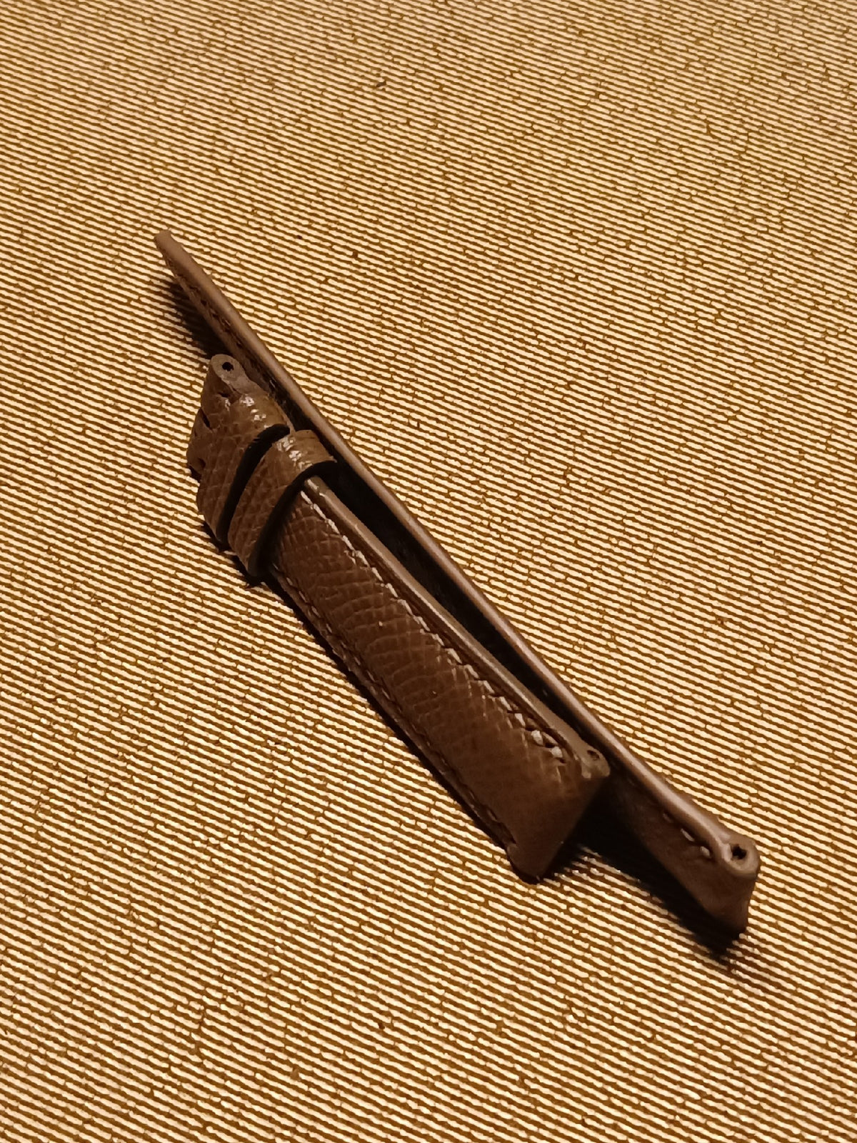 18mm Elephant Grey Epsom Watch Strap